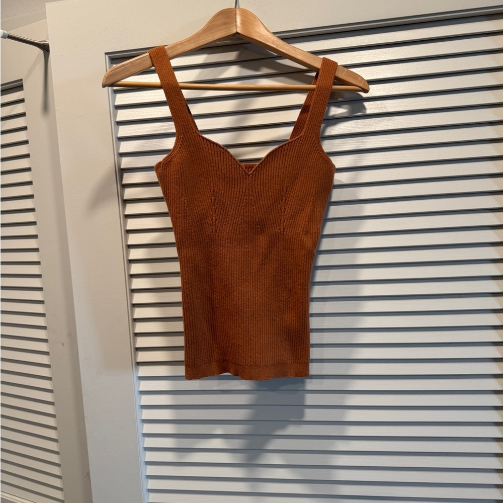 Women's Burnt Orange Knit Top